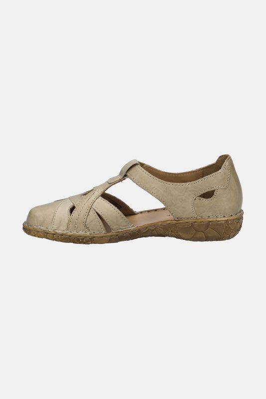 Sandales en cuir Josef Seibel. Fermeture velcro - largeur H