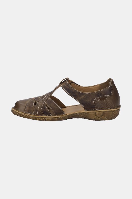 Sandales en cuir Josef Seibel. Fermeture velcro - largeur H