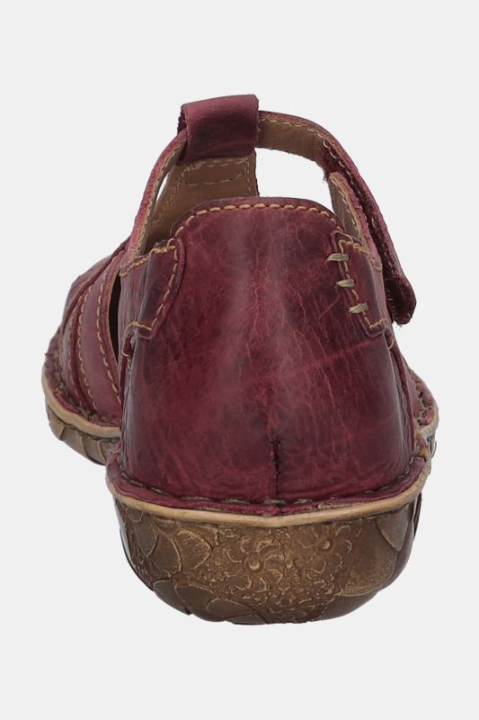 Sandales en cuir Josef Seibel. Fermeture velcro - largeur H