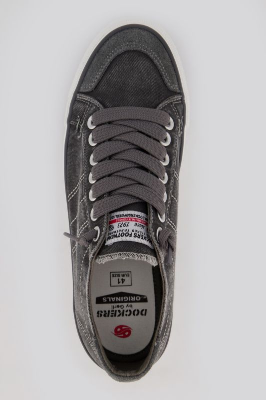 Sneakers pour homme de la marque Dockers, en toile. Disponibles jusqu'à la pointure 50.