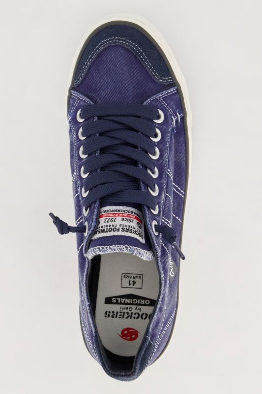 Sneakers pour homme de la marque Dockers, en toile. Disponibles jusqu'à la pointure 50.