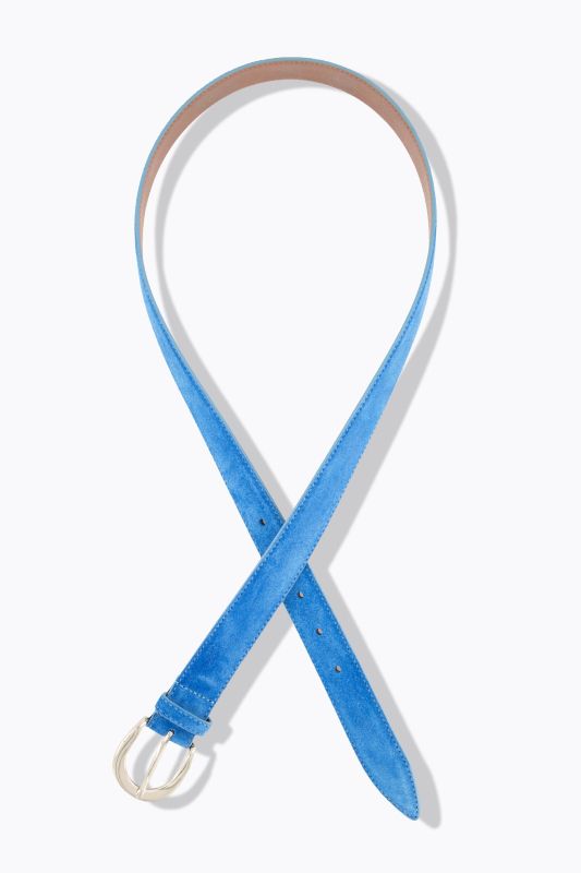 Ceinture aspect cuir suédé, boucle en métal