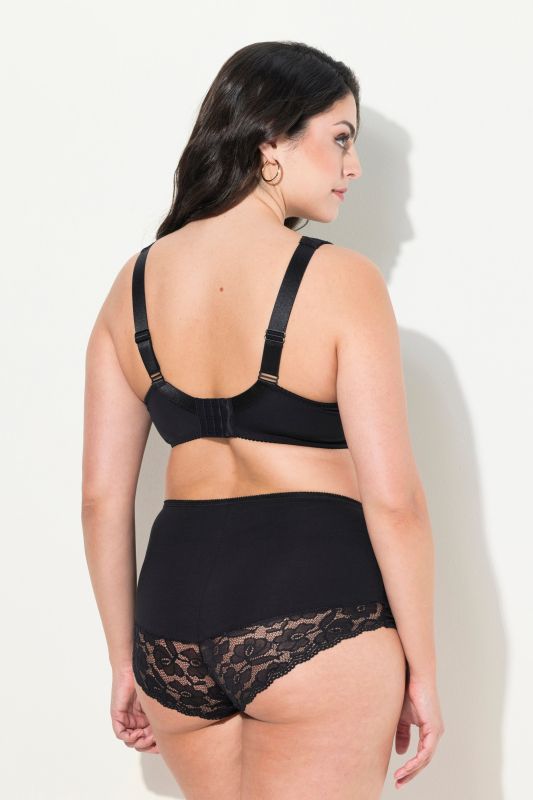 Soutien-gorge avec dentelle, armatures et bretelles larges - bonnets B-F