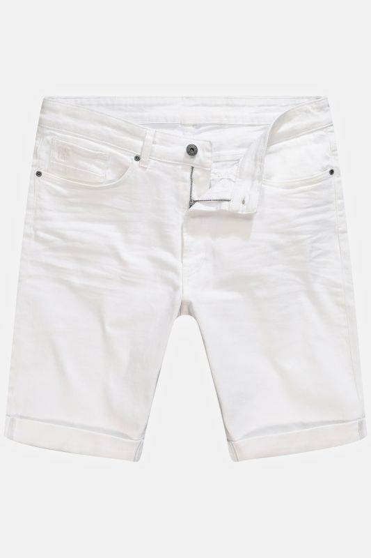 Bermuda en jean 5 poches, coupe Straight Fit - jusqu'à la taille 74