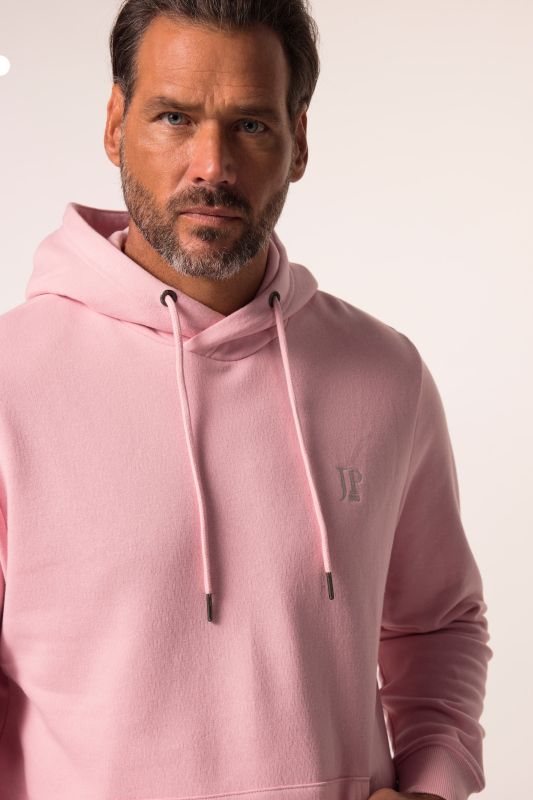 Sweat-shirt à capuche JP 1880, logo JP sur la poitrine, poche kangourou - jusqu'au 8 XL