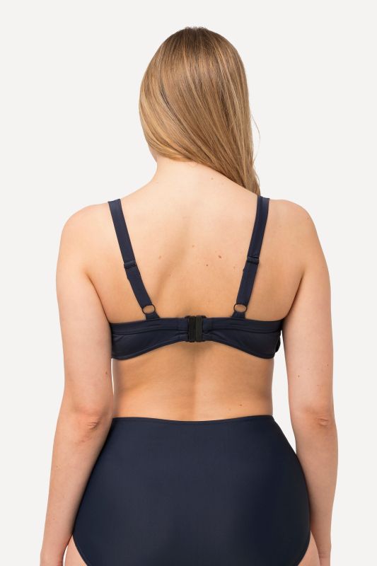 Haut de bikini, drapé, bonnets souples, bretelles réglables