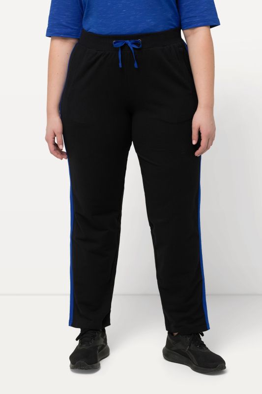 Pantalon de jogging à taille élastique et bande fantaisie le long de la jambe