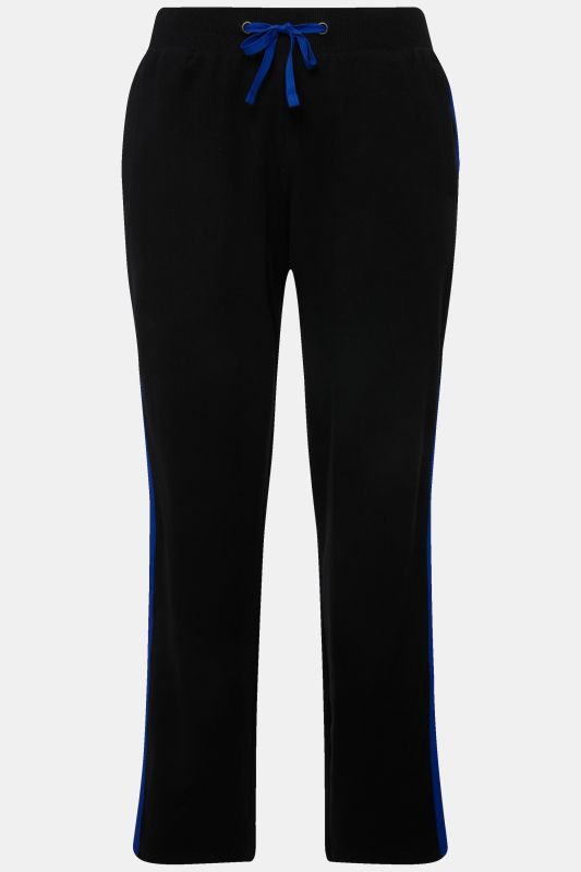 Pantalon de jogging à taille élastique et bande fantaisie le long de la jambe