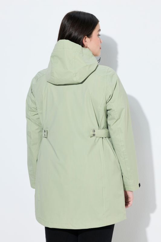 Veste technique HYPRAR à capuche, tissu imperméable, coupe évasée
