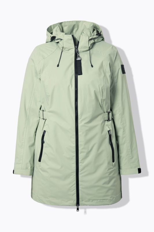 Veste technique HYPRAR à capuche, tissu imperméable, coupe évasée