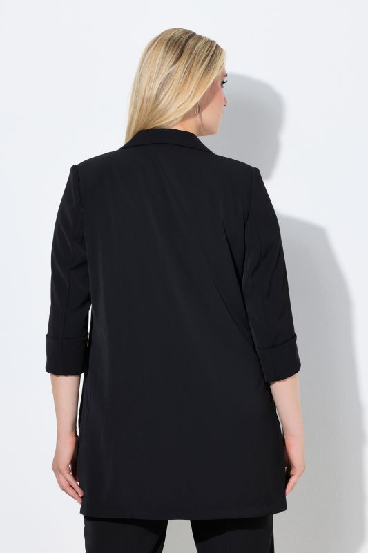 Blazer col à revers. Fermeture 1 bouton et manches 3/4