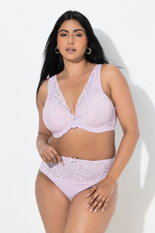 String couvrant TRUYOU en microfibre. Dentelle brillante et raffinée