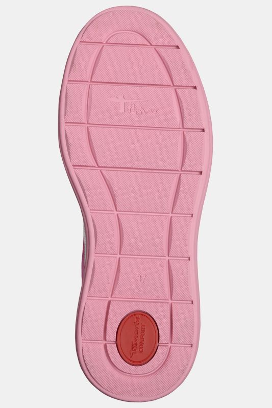 Sneakers plateau Tamaris Comfort en cuir, fermeture zippée et largeur confortable