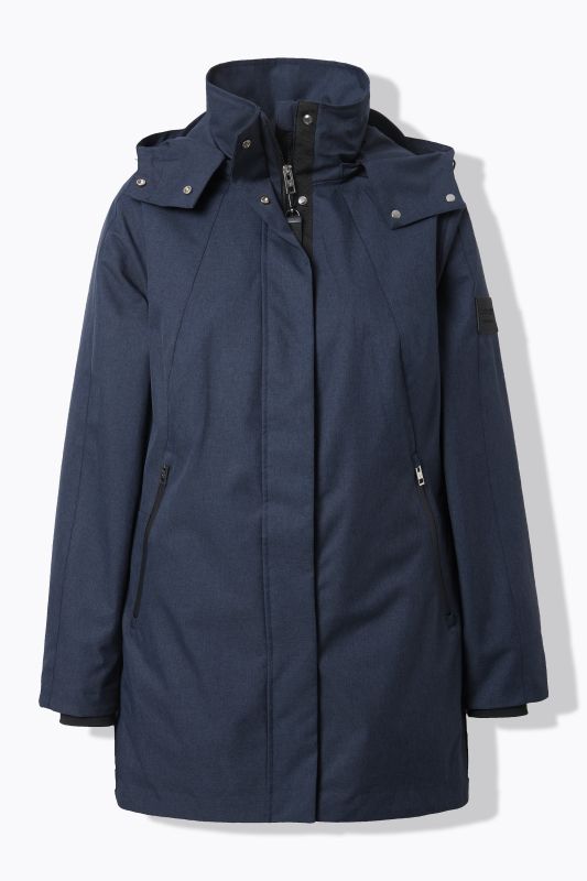 Veste technique HYPRAR à capuche, tissu imperméable, coupe évasée