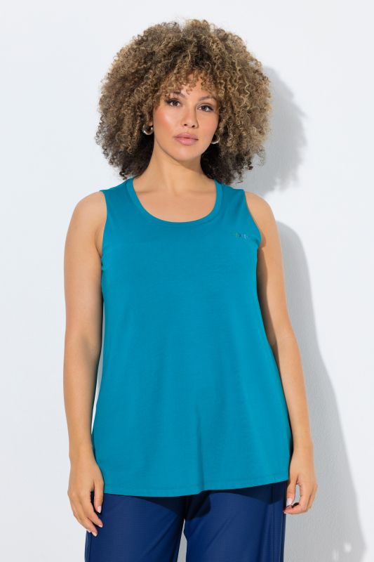 Débardeur technique à col rond, brassière intégrée, sans manches