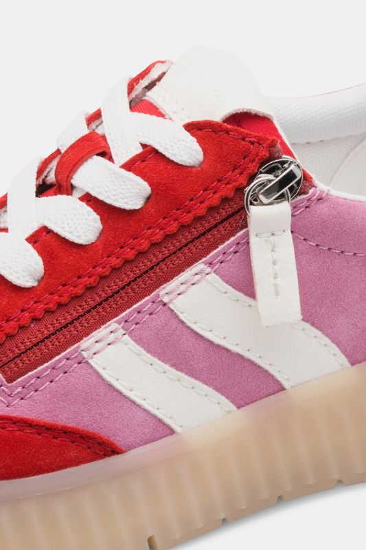 Sneakers en cuir Tamaris, semelle intérieure amovible – largeur confortable