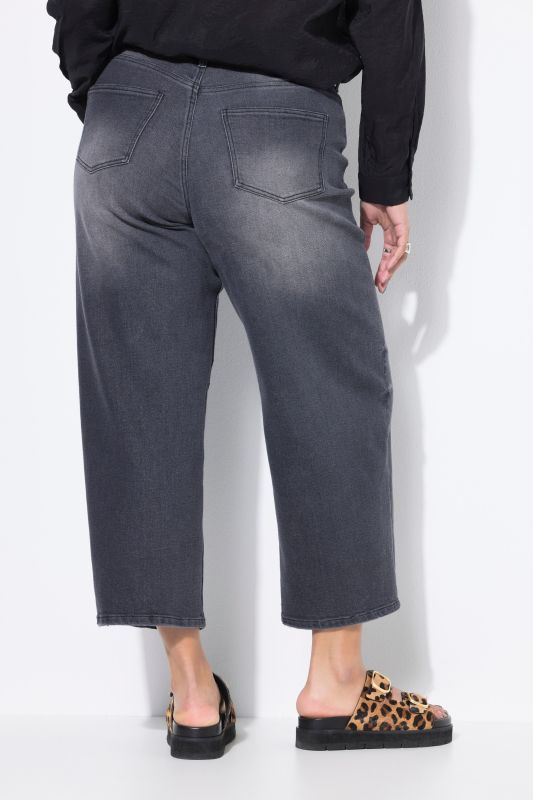 Jean barrel, 5 poches. Coupe Wide Ballon Legs, taille haute