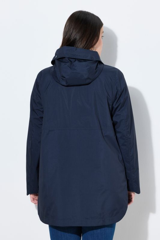 Veste technique HYPRAR à capuche, matière imperméable et légère, coupe évasée