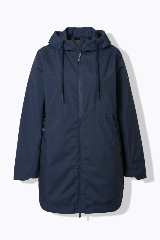 Veste technique HYPRAR à capuche, matière imperméable et légère, coupe évasée