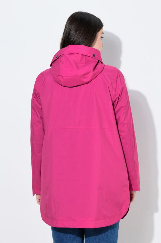 Veste technique HYPRAR à capuche, matière imperméable et légère, coupe évasée