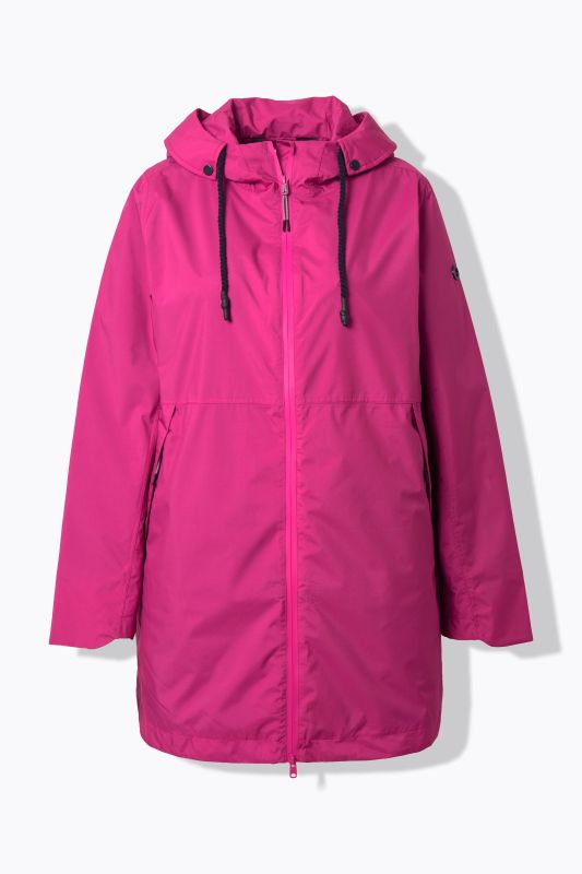 Veste technique HYPRAR à capuche, matière imperméable et légère, coupe évasée