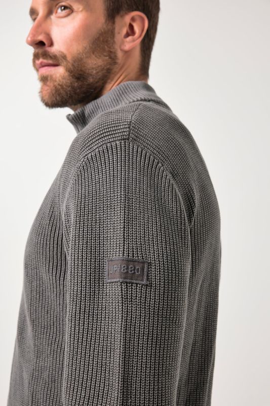 Cardigan JP 1880, col montant et fermeture zippée, esprit vintage - jusqu'au 8 XL