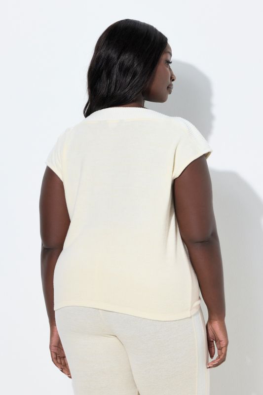 T-shirt d'intérieur sans manches, coupe oversize et encolure bateau, collection Loungewear