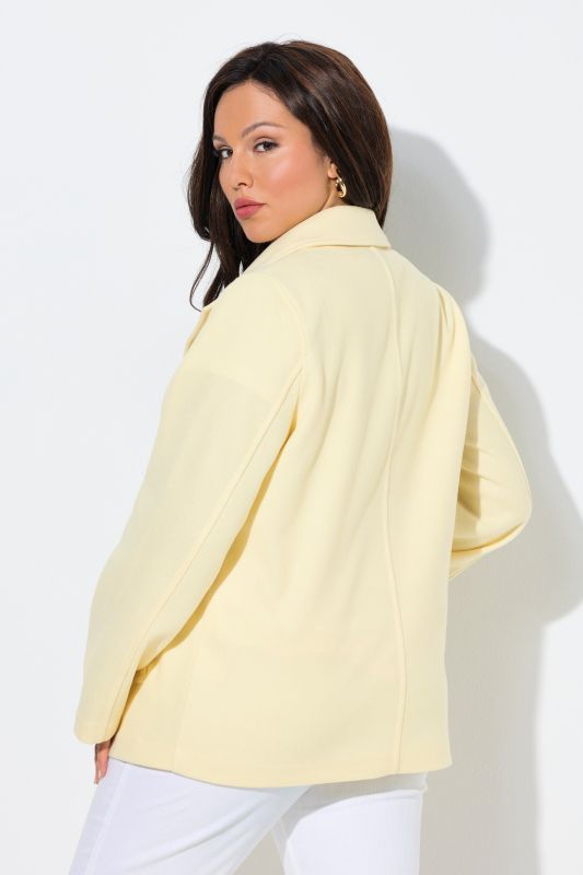 Caban en polaire, col à revers et manches longues, coupe évasée