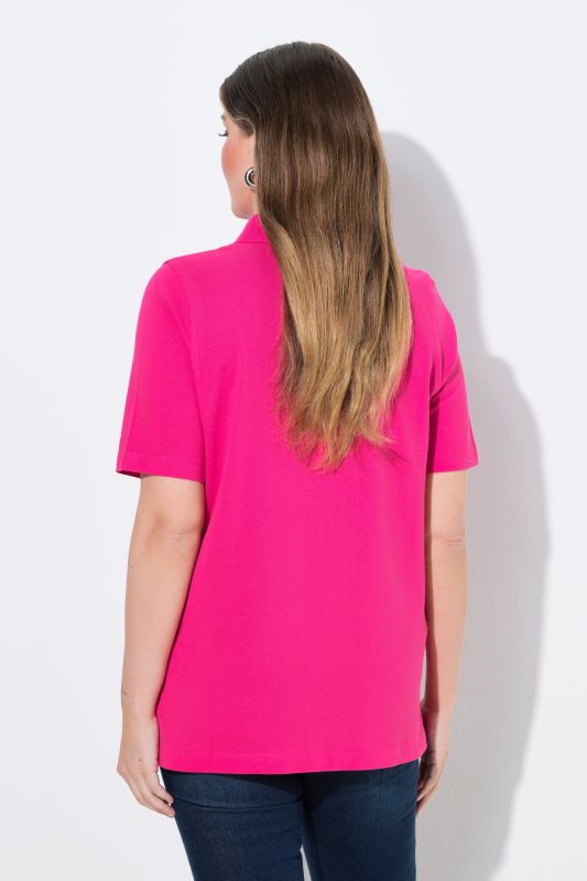 Polo patte de boutonnage plus longus, manches courtes et col polo