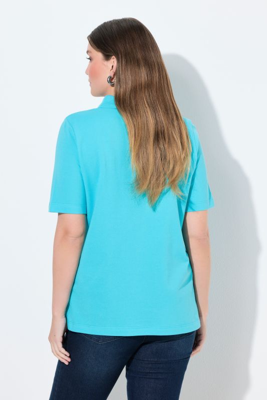 Polo patte de boutonnage plus longus, manches courtes et col polo