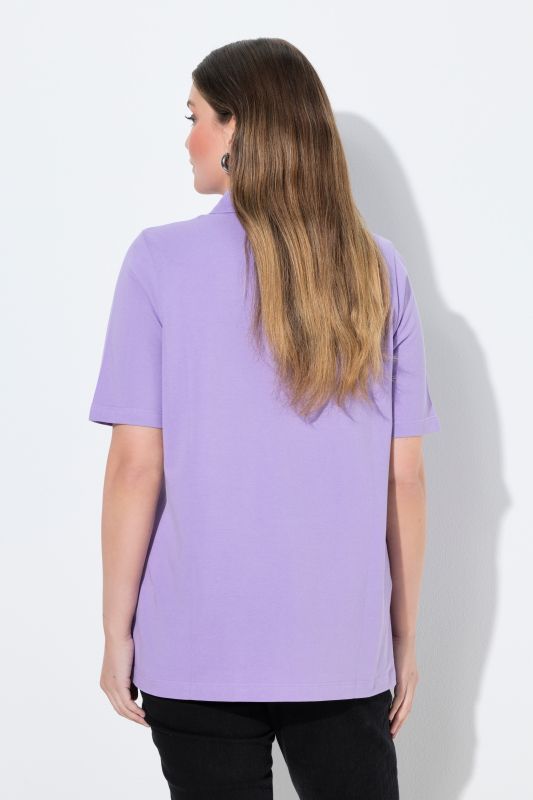 Polo patte de boutonnage plus longus, manches courtes et col polo