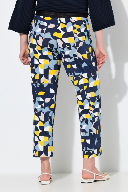 Pantalon Sienna en jersey, taille élastique, jambe étroite