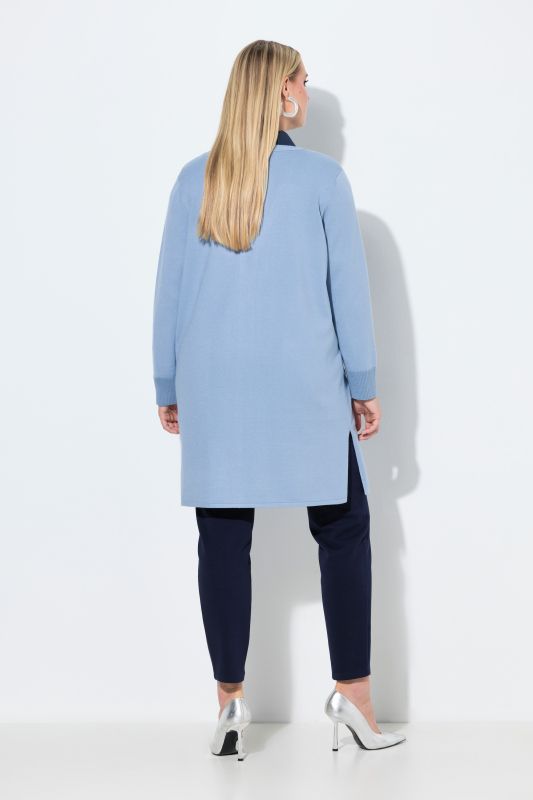 Cardigan encolure en V et manches longues, petits strass