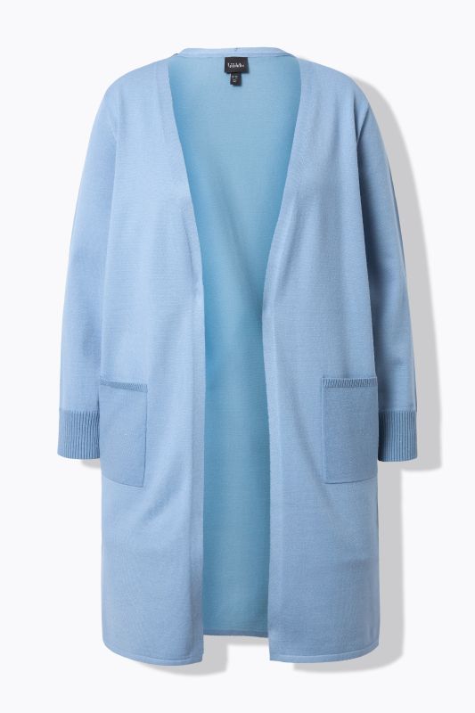 Cardigan encolure en V et manches longues, petits strass