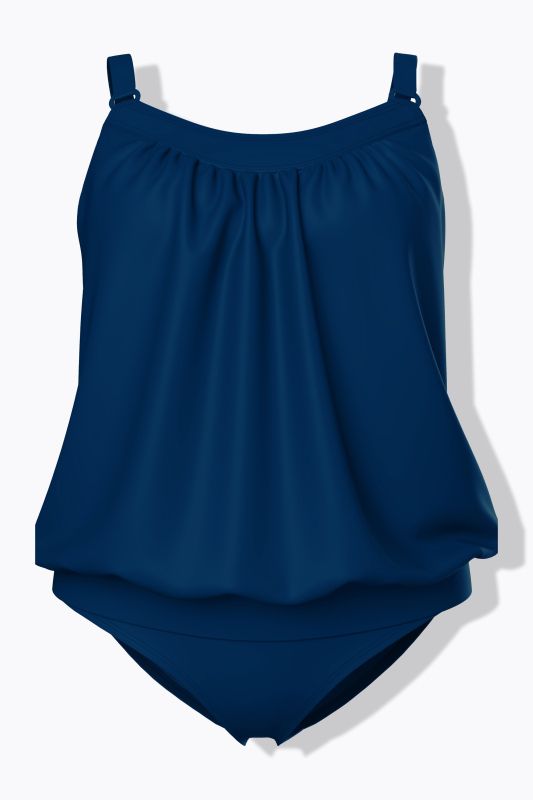 Tankini avec bonnets souples, base élastique et bretelles ajustables