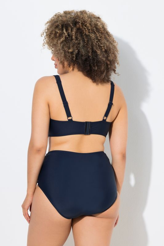 Bikini avec armatures, bretelles réglables et fronces