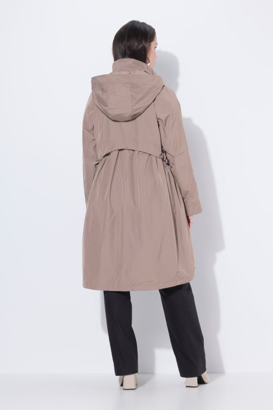 Manteau technique HYPRAR, matière déperlante, col montant et capuche