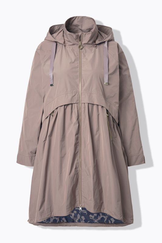 Manteau technique HYPRAR, matière déperlante, col montant et capuche