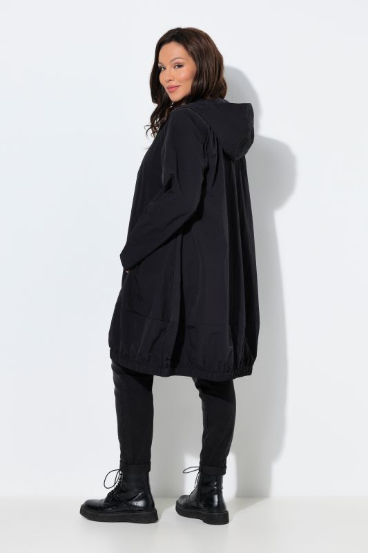 Parka d'été HYPRAR à capuche, matière déperlante, coupe évasée