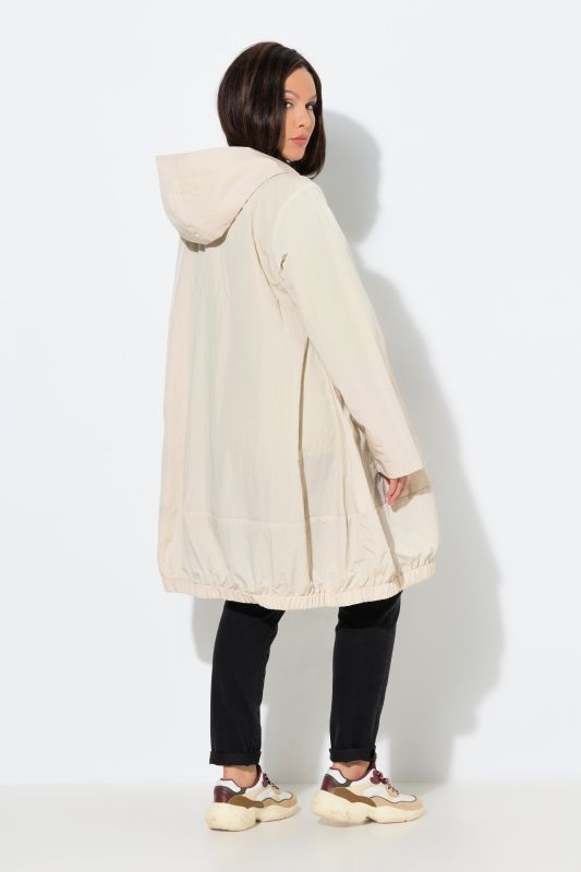 Parka d'été HYPRAR à capuche, matière déperlante, coupe évasée