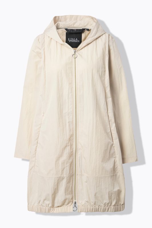 Parka d'été HYPRAR à capuche, matière déperlante, coupe évasée