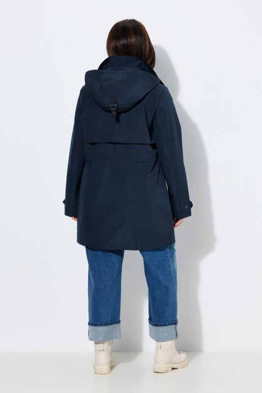 Trench-coat technique HYPRAR à capuche, modèle déperlant