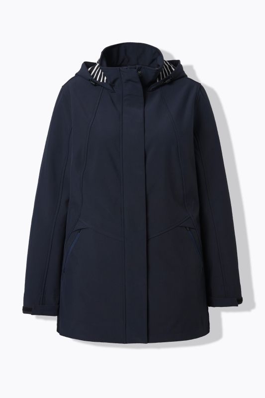 Veste Softshell HYPRAR à capuche, modèle imperméable, coupe évasée