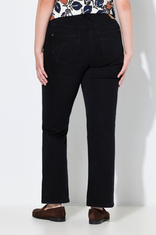 Jean Bootcut Marie en coton bio, taille élastique