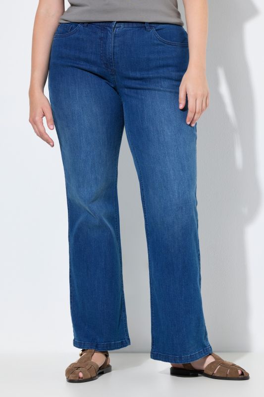 Jean Mary jambe large et taille élastique, coton bio