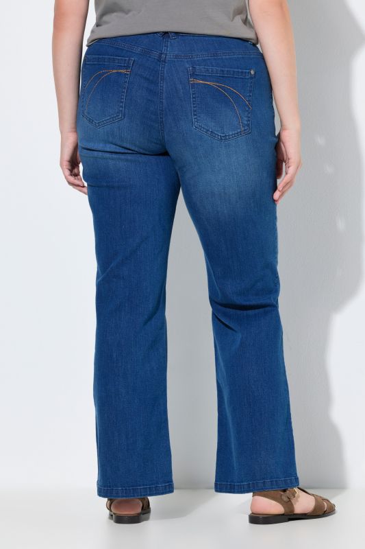 Jean Mary jambe large et taille élastique, coton bio