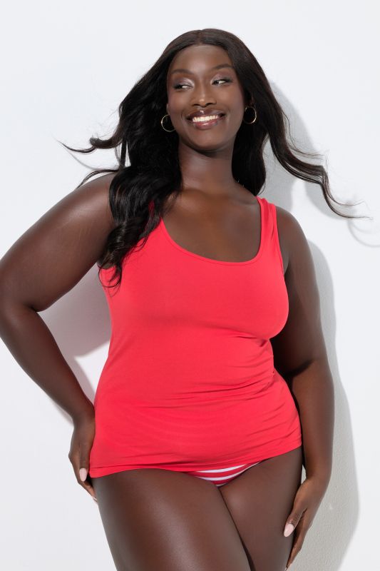 Lot de 2 débardeurs/maillots de corps en coton bio, rayures/unis