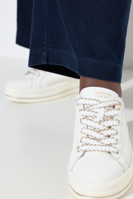 Sneakers en cuir Remonte, semelle intérieure amovible - largeur G