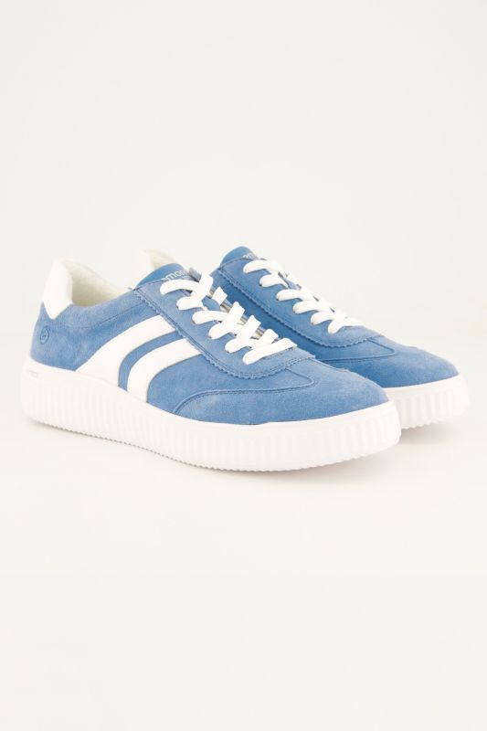 Sneakers en cuir Remonte, mélange de cuirs, semelle intérieure amovible - largeur G