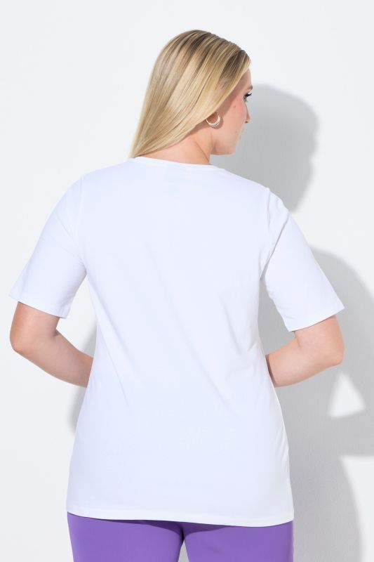 T-shirt col rond et manches courtes, coupe Slim Fit